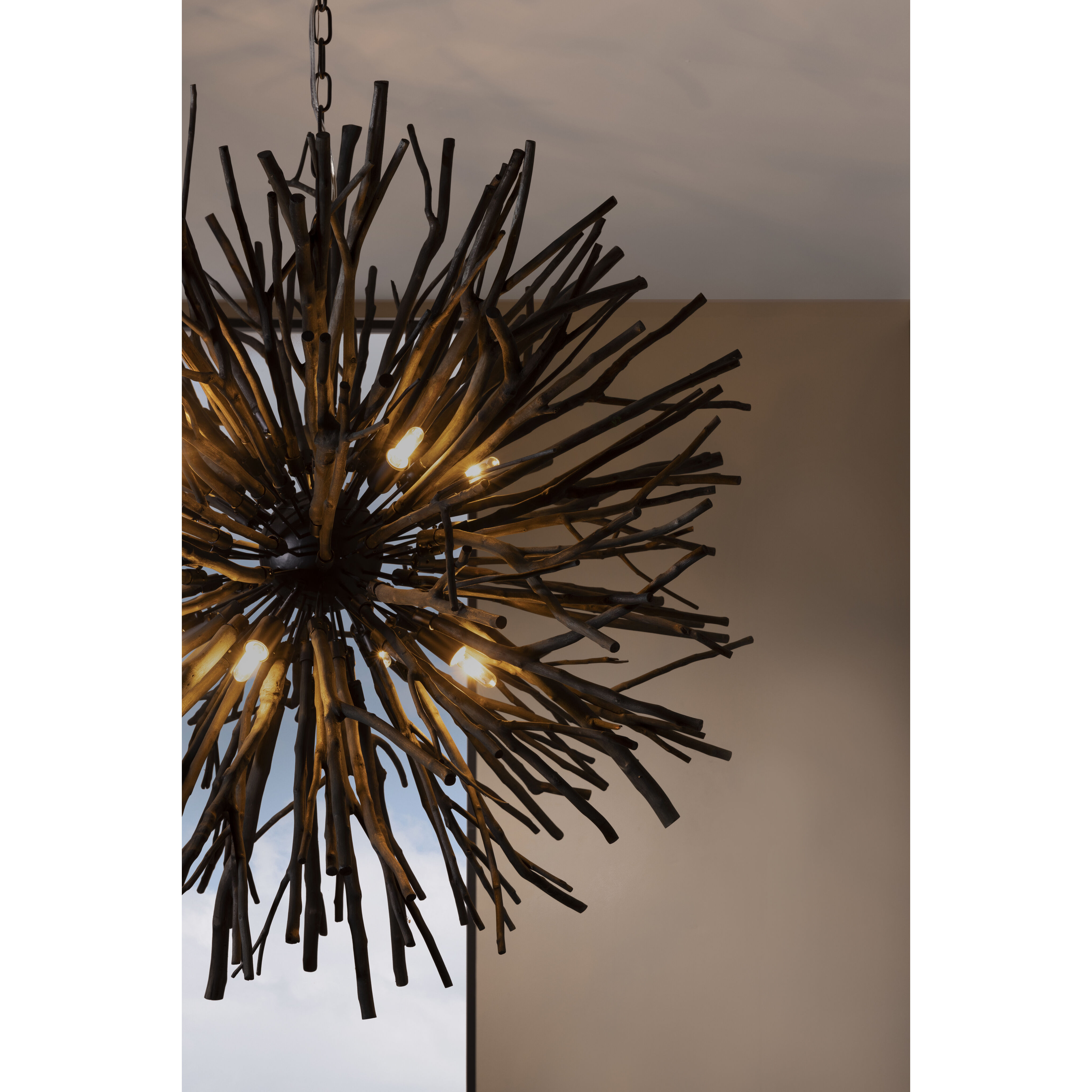 Finch 8 Light 43 inch Dark Gray Wash Chandelier Ceiling Light